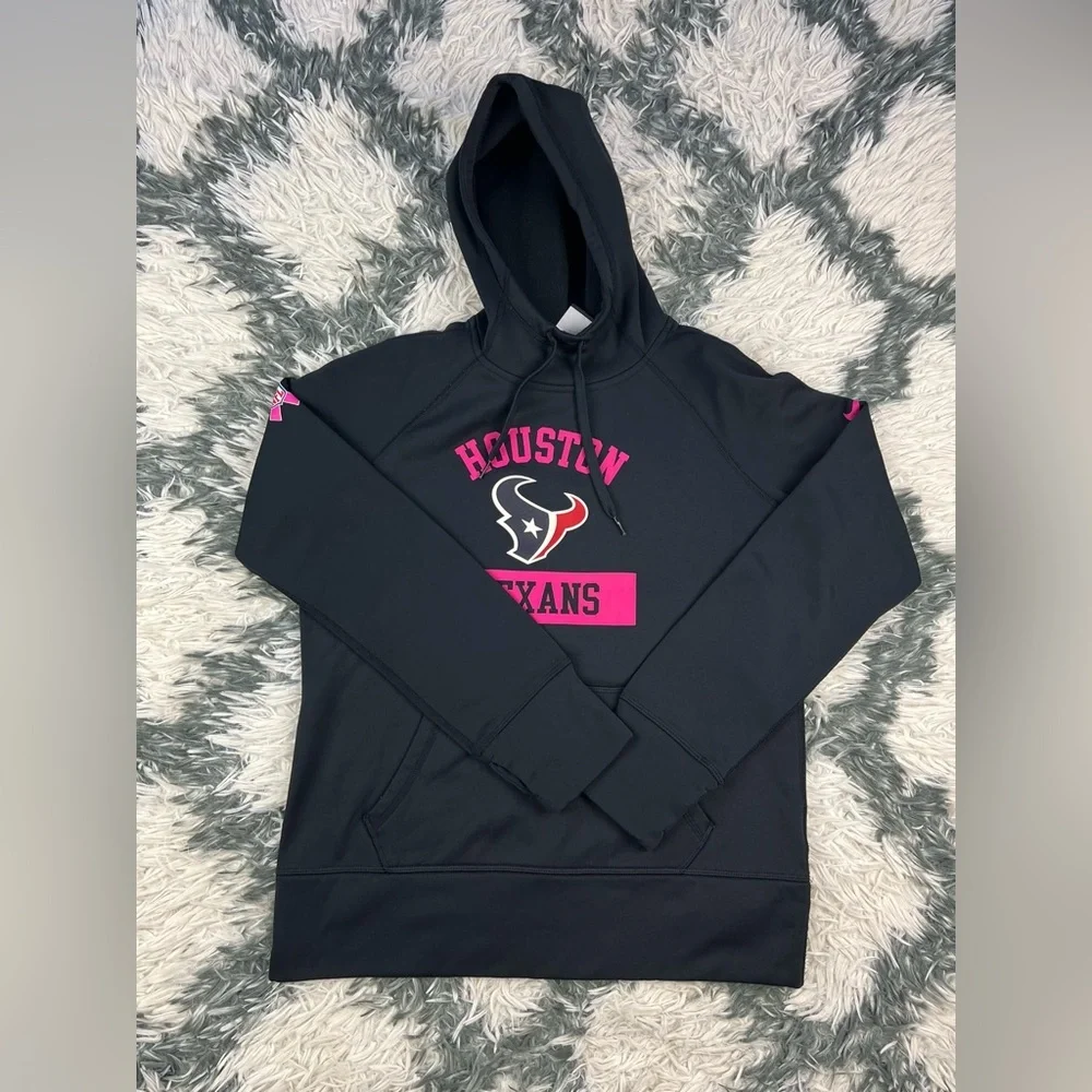 Nike Women's Black Houston Texans Hoodie Sweatshirt Size Medium